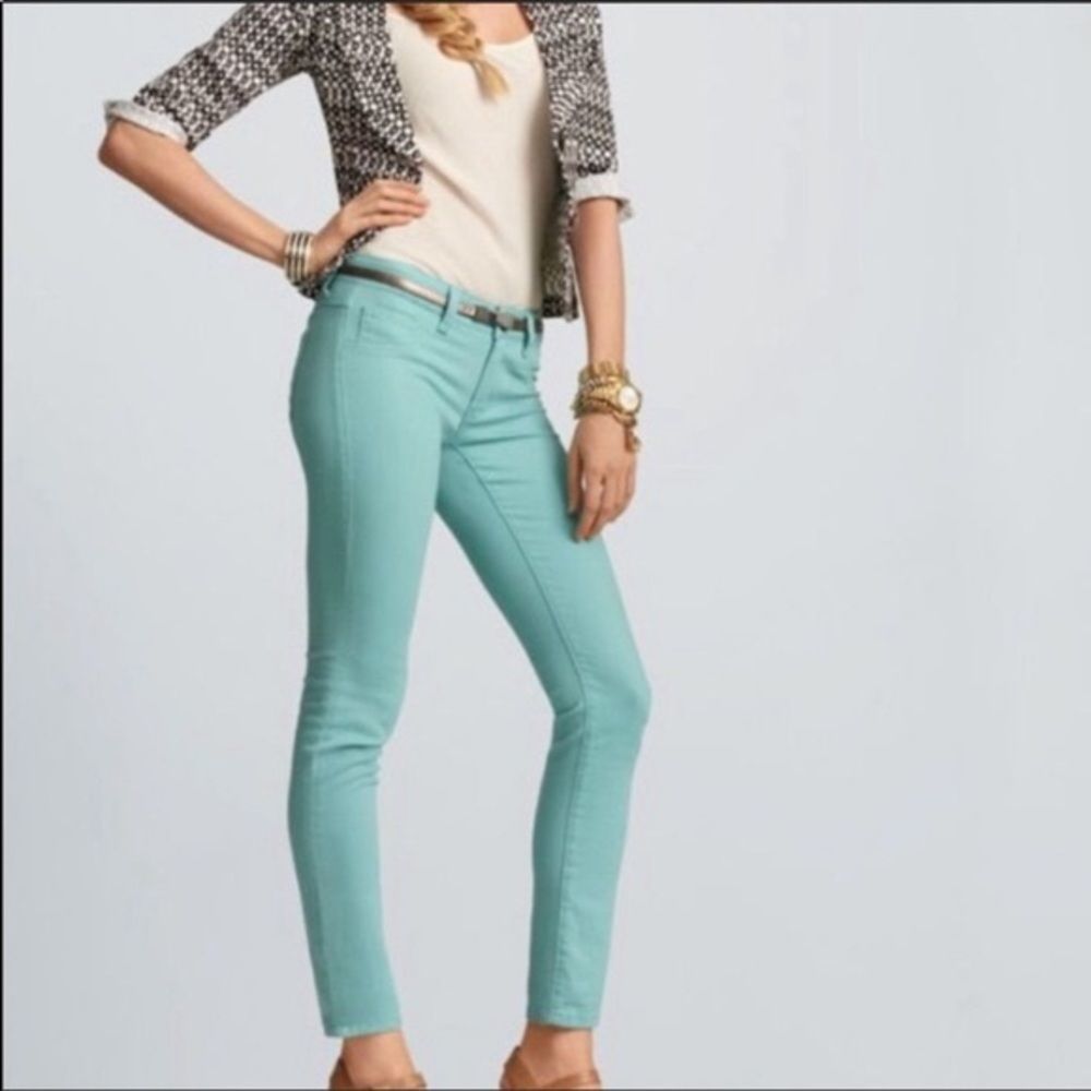 Cabi turquoise skinny jeans, 2, NWOT